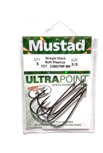 Anzuelos Mustad Ultra Point 3/0 X 5 Unidades. Serie 32807np 