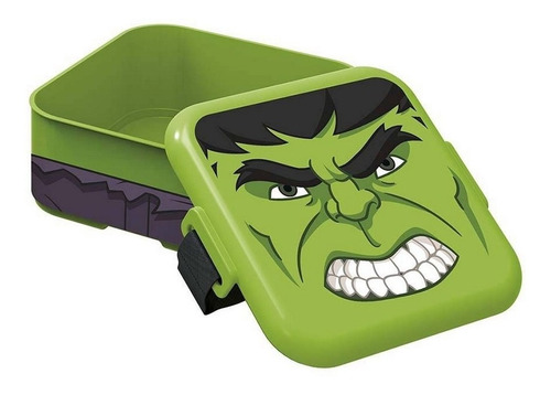 Lunchera Plastica Con Elastico Hulk Marvel Ar1 Sp746 Ellobo