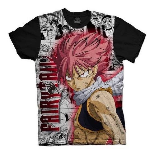 Camiseta Anime Fairy Tail Manga Comics