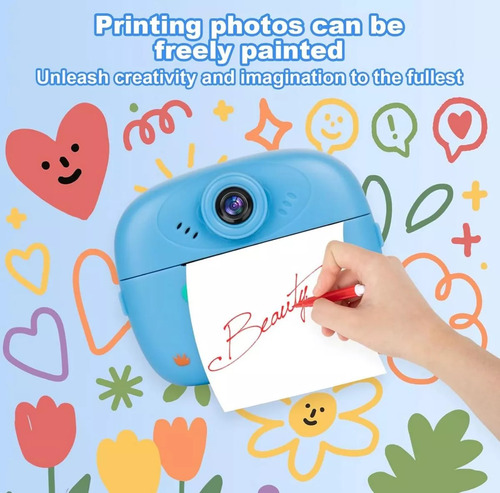 Camara Infantil Con Impresora Digital Instantánea Violeta