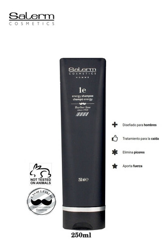 Shampoo Capilar Energizante Anticaida Hombre Salerm Barberia