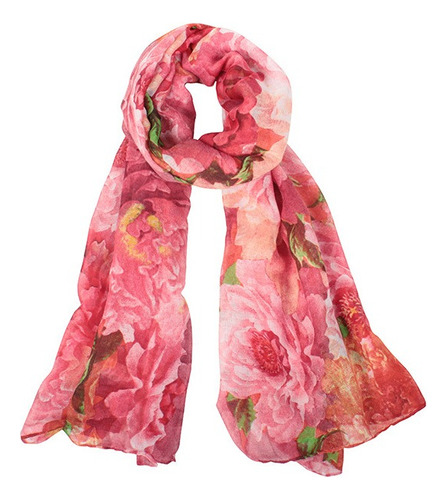 Echarpe Cachecol Lenço Estampado Feminino Cores Moda Festa Cor Rosa antigo