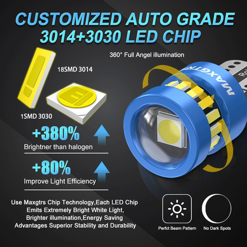 Lámpara De Lectura Canbus, 2 Bombillas Led T10, 5 W, 194, 16