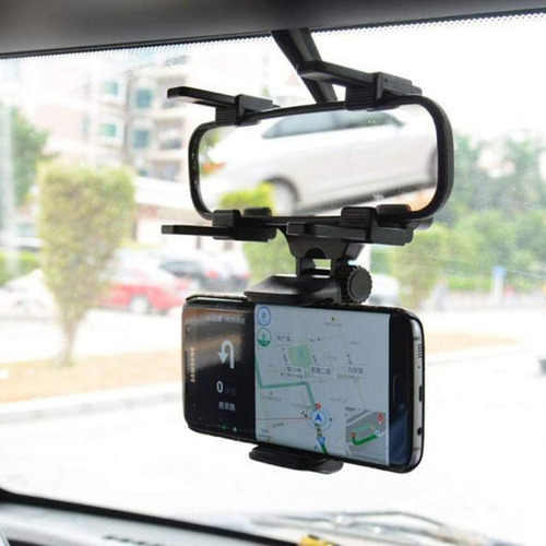Imagen 8 de 10 de Soporte Base Retrovisor Telefono Ajustable 360 Universal New