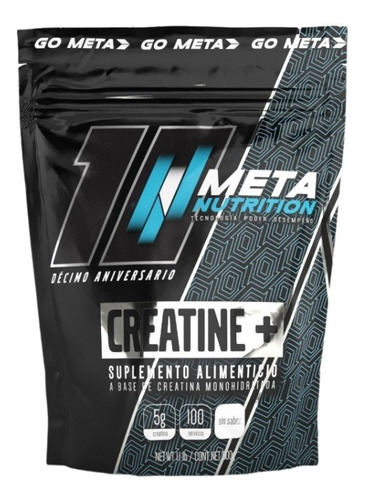 Creatina Meta Nutrition Monohidratada 500 Gr *100 Porciones*