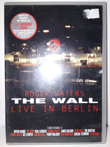Roger Waters Dvd The Wall Live In Berlín 1990 Excelente 5.1