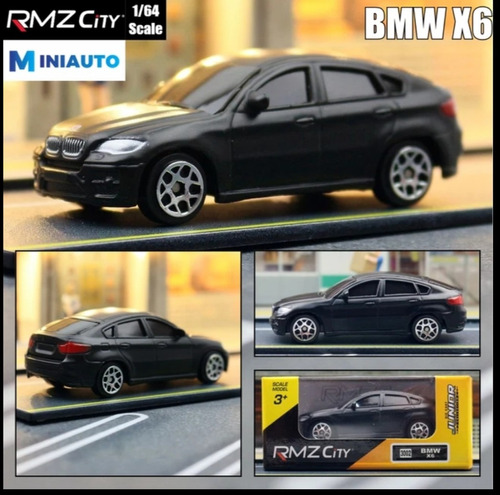 Carritos Juguete Rmz City  1/64 Negros Chevrolet Toyota Ford