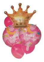 Comprar Globos Metalizado Feliz Cumpleaños 8 Piezas Helio