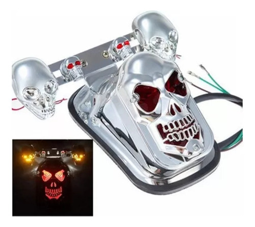 Calaca Trasera Skull Chopper, Calavera Universal