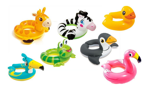 Salvavidas Flotador Animales Inflable P/ Pileta/niños Intex