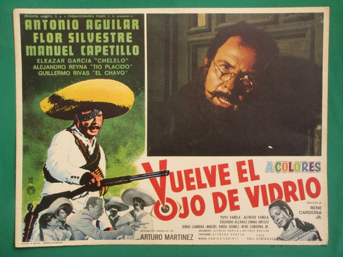 Antonio Aguilar Vuelve El Ojo De Vidrio Cartel De Cine 5