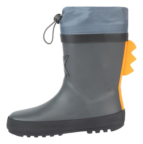 Bota De Lluvia Estampada Dinosaurio Schatz Kids 1013 Gris