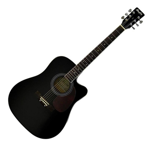 Violão eletroacústico Tagima Memphis MD 18 black direita