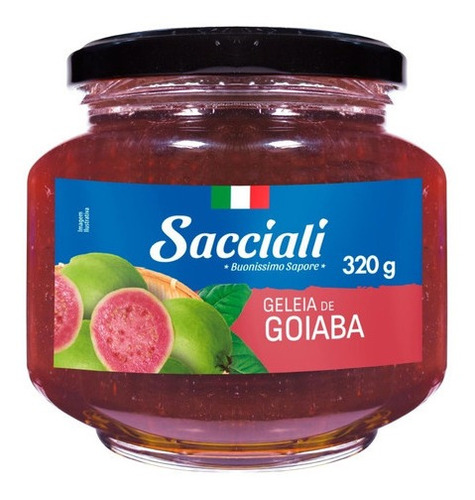 Geleia De Goiaba Premium Vidro 320g Sacciali