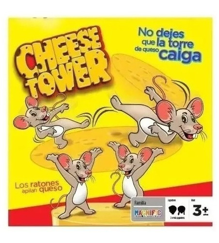 Juego De Mesa Cheese Tower Magnific Ratones Queso 2058