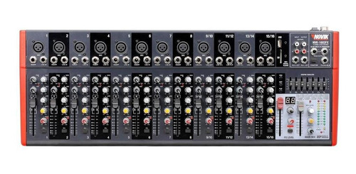 Consola De Audio 12 Canales Novik Neo Nvk-1602fx