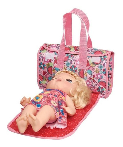 Kit Bolsa Fraldas + Canguru Baby Alive Hora De Comer Pacific