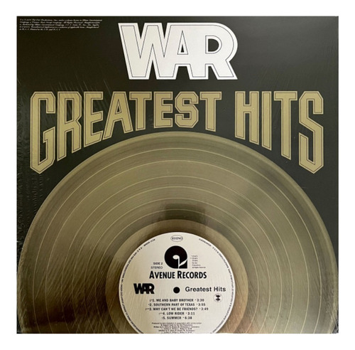 Vinilo War Greatest Hits Nuevo Y Sellado