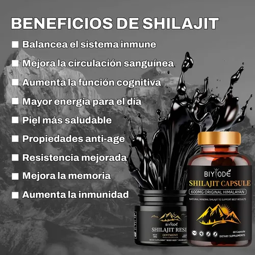 Shilajit Puro Orgánico Himalaya Crema 30g Mejora Memoria