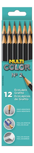 Lápis Grafite Hexagonal Multicolor Faber Castell Cx.12 Unids