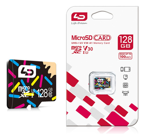 Tarjeta De Memoria Micro Sd 128gb V30 Alta Calidad