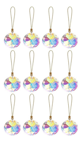 Adornos Navideños De Cristal M, 12 Unidades, Decoración Para