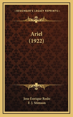 Libro Ariel (1922) - Rodo, Jose Enrique