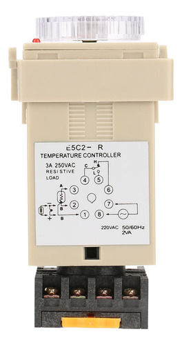 Controlador De Temperatura Analógico E5c2-r Dial Din Rail Ty