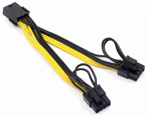 Imagen 3 de 6 de Cable Splitter 8 Pin A 2x 8 (6+2) Pcie Mineria Cripto