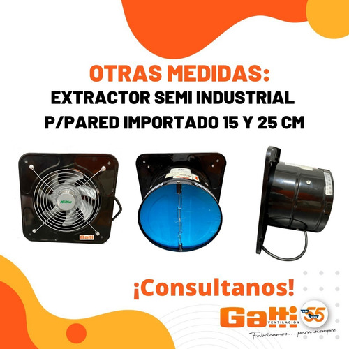 Imagen 9 de 10 de Extractor Semiindustrial 15 Cm Baño/cocina P/pared Importado