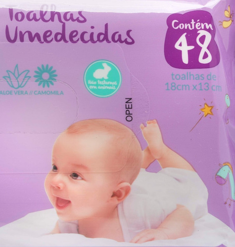 Imagem 2 de 3 de Toalhas / Lenços Umedecidos Dubebe - Perfumado 96 Unidades