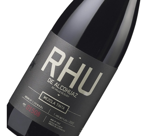 Vino Icono Viñedos De Alcohuaz Rhu Blend Premiado