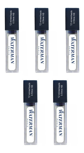 Minas Waterman 0.5 Hb 5 Tubos Con 12 Minas Grafito
