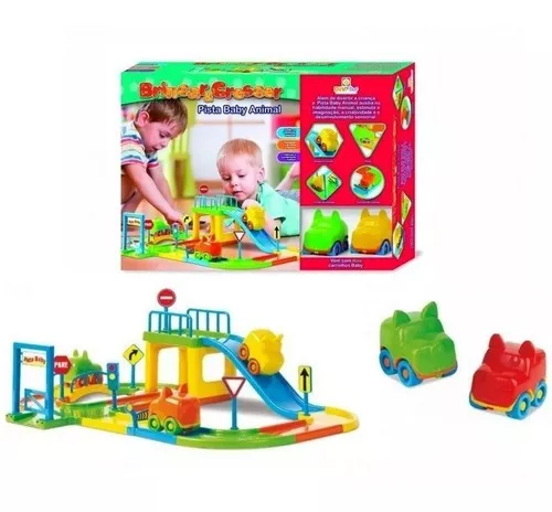 Brinquedo Pista de Carrinho de Corrida Infantil Baby com 2