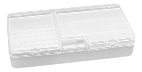 Organizador De Tornillos Blanco Transparente Rectangular Fue