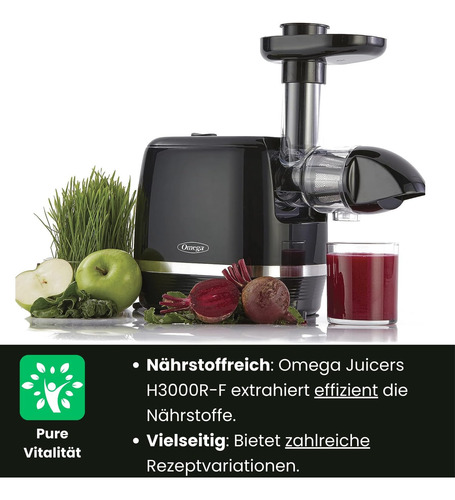 Extractor De Masticación Lenta Omega Juicer H3000r, 150 Vati