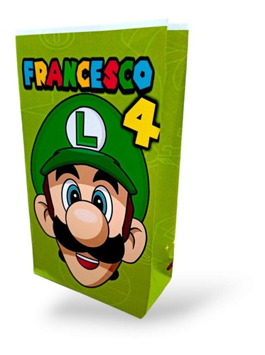 Bolsas Sorpresitas Mario Bros. Con Golosinas