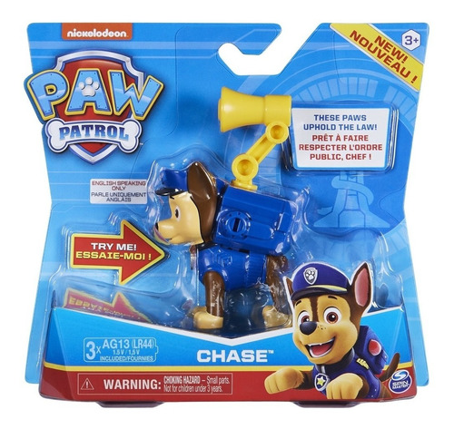 Paw Patrol Figura Mecanismo Chase C/ Sonido Frases 16600 Ed