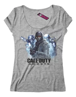 Remera Mujer Call Of Duty Ghosts Ca37 Dtg Premium