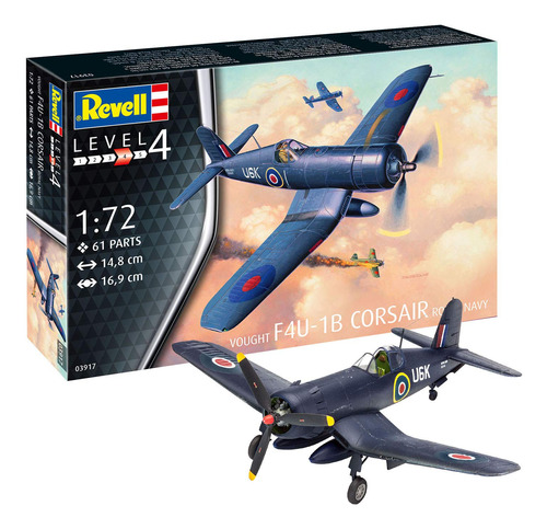 Modelo Plástico Escala 172 Avión Corsair F4u-1b Royal Navy