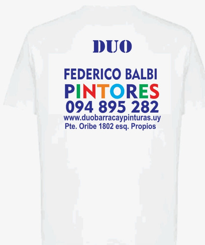 Camiseta Blanca Personalizada Sublimada Despedidas