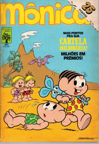 Monica N° 163 - 84 Páginas Em Português - Editora Abril - Formato 13,5 X 19 - Capa Mole - 1983 -bonellihq Cx443 E21
