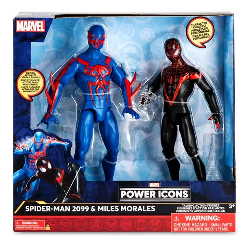 Marvel Power Icons Set 2 Figuras Spiderman Liquidacion