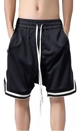 Short Correr Deportivo Slim Fit Casual Playa Negro