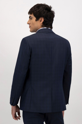 Traje Hombre Easy Care Slim Fit Verde Oscuro Cuadros 46