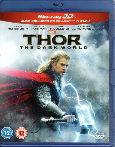 Thor 2 Un Mundo Oscuro Marvel Europea Pelicula Blu-ray 3d