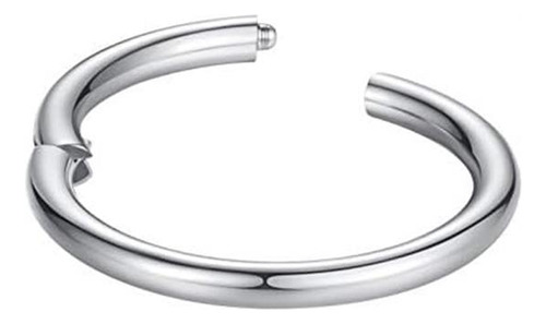14 G De Anillo De Nariz Pendientes De Aro De Plata Aros De