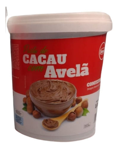 1kg Creme De Cacau Com Avelã Linha Prinknut Recheio