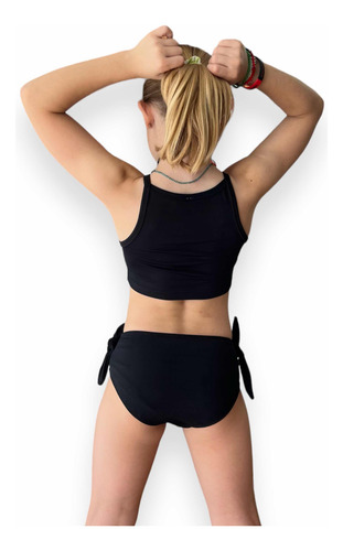 Malla Bikini Oso Amazing Uv Upf50+ Top+bombi Rock Niña