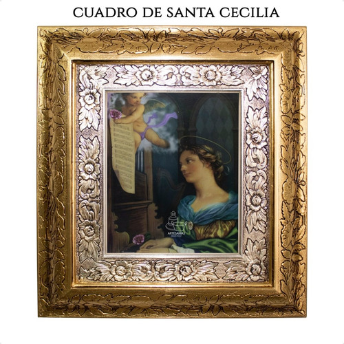 Cuadro Santa Cecilia 45x40 Cm
